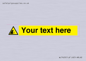 Custom Warning unstable cliff